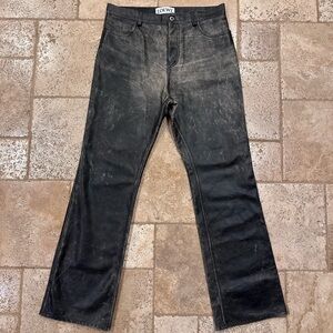 Loewe Calfskin Nappa Aged Leather Pants